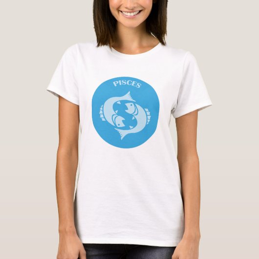 うお座、星座、占星術、ホロスコープ Tシャツ (正面)