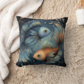 うお座 魚 占星術 天体 誕生日 クッション (ブランケット)