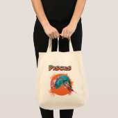 うお座 魚 星座 占い 水 アストロロジー サイン トートバッグ (正面(商品))