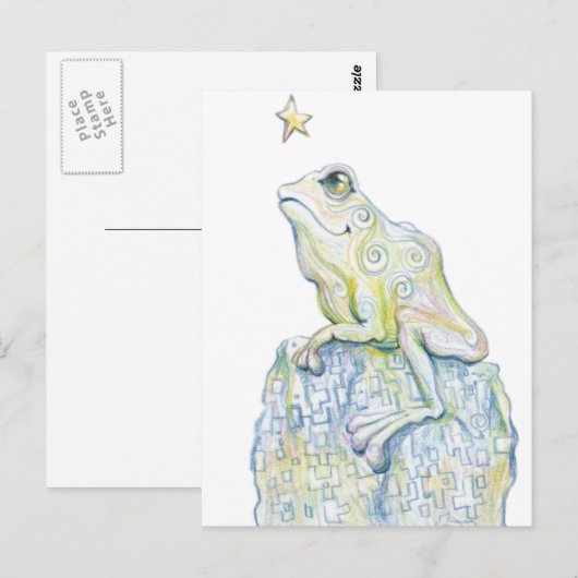 うがいカエル ポストカード (正面/裏面)