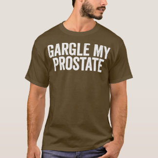 うがい性前立腺白色 Tシャツ