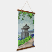 うきみどり藤島武二1950年代の雨 吊り下げ型タペストリー (傾斜あり)