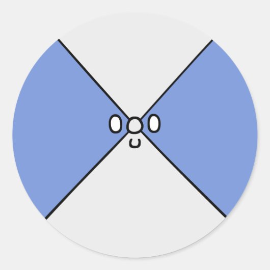 うごめくステッカー ラウンドシール (正面)