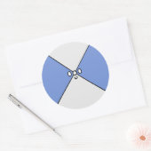 うごめくステッカー ラウンドシール (封筒)