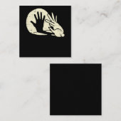 うさおもしろいぎの影遊のパン·バニー·ラバー スクエア名刺 (正面/裏面)