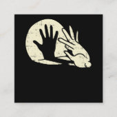 うさおもしろいぎの影遊のパン·バニー·ラバー スクエア名刺 (正面)