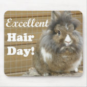 うさぎおもしろいの「素晴らしい髪の日」 マウスパッド (正面)