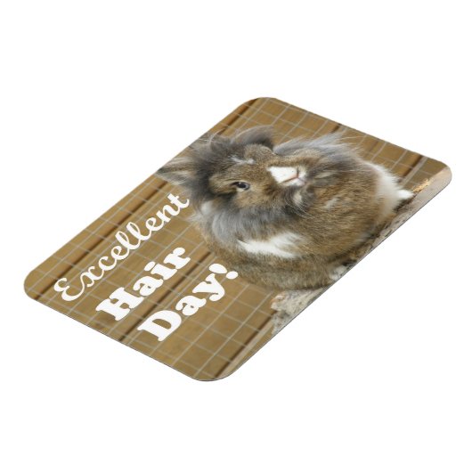 うさぎおもしろいの「素晴らしい髪の日」 マグネット (左側)