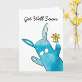 うさぎがすぐによくなるカード カード (黄色い花)