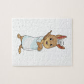 うさぎがパン屋の転がピンで ジグソーパズル (横)