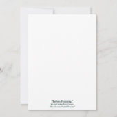 「うさぎが凍りついてしまうなんて」 フラットカード (裏面)