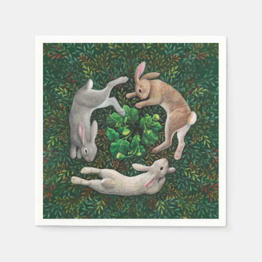 「うさぎが凍りついてしまうんだよ」 紙ナプキン スタンダードカクテルナプキン (正面)