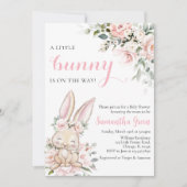 うさぎさんがやってくるベビーシャワー 招待状 (正面)