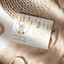 うさぎさんがやってくる ボーホーうさぎベビーシャワー 招待状