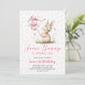 うさぎさんのお誕生日パーティー 招待状 (スタンド正面)