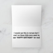 うさぎたちがハッピーバースデー カード (内部)