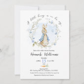 うさぎちゃんがやってくる！ベイビーシャワーの招待状 招待状 (正面)