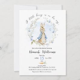 うさぎちゃんがやってくる!ベイビーシャワーの招待状 招待状