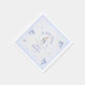 うさぎちゃんが生まれてくるよ ブルーベイビーシャワー スタンダードカクテルナプキン (角)