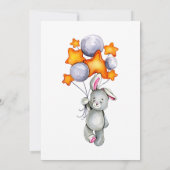 うさぎちゃんが生まれてくるよ！ベイビーシャワー 招待状 (裏面)