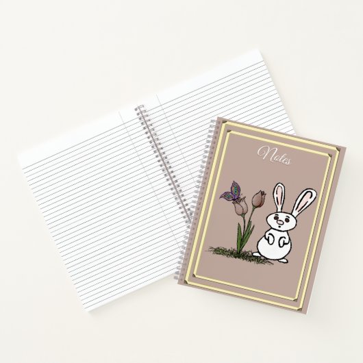 うさぎとかすみ草のノート ノートブック (内部)