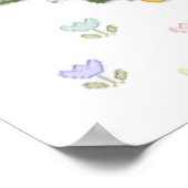 うさぎとひよこの春の祝い ポスター (角)