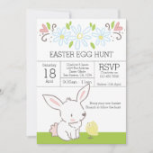 うさぎとひよこ イースターエッグハント ブランシュ 招待状 (正面)