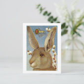 うさぎとヤナギの枝 シーズンポストカード (スタンド正面)