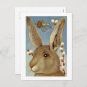 うさぎとヤナギの枝 シーズンポストカード (正面/裏面)