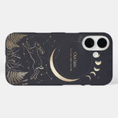 うさぎと月と星図柄のスマホケース Case-Mate iPhoneケース (裏面 (横))