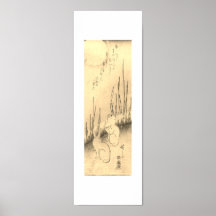 うさぎと月日本のプリント