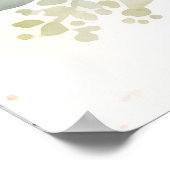 うさぎと花 ポスター (角)