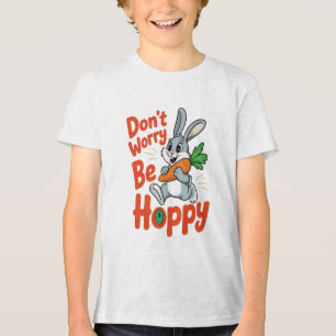 うさぎのことを心配しなおもしろいい トライブレンドTシャツ