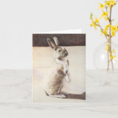 うさぎのイラスト葉書 カード (黄色い花)