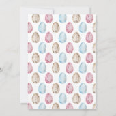 うさぎのイースターエッグハントへの招待 招待状 (裏面)