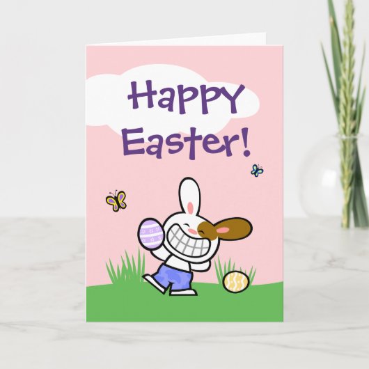うさぎのイースターカード カード (正面)