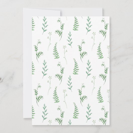 うさぎのイースターバージョン 招待状 (裏面)