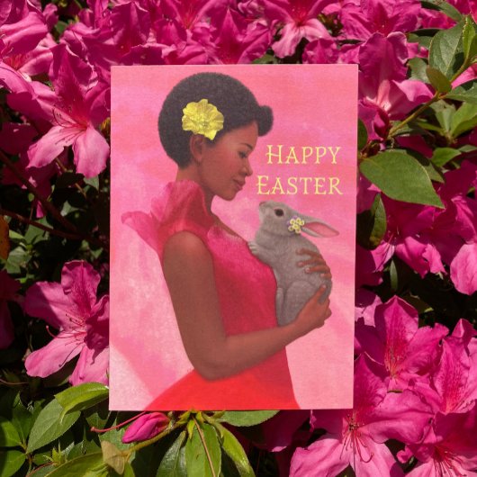 「うさぎのイースター・レディ」 グリーティングカード