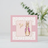 うさぎのキャラクター サンキューカード (スタンド正面)