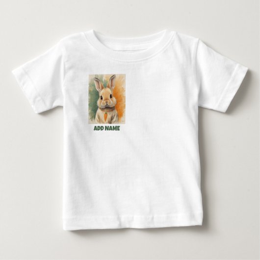 うさぎのキャロットドリーム ベビーTシャツ (正面)