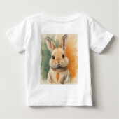 うさぎのキャロットドリーム ベビーTシャツ (裏面)