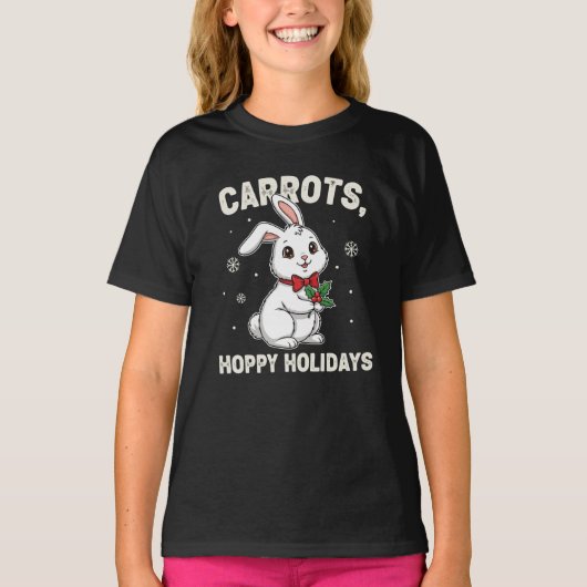 うさぎのクリスマス Tシャツ (正面)