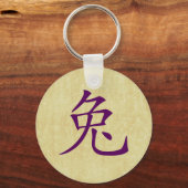 うさぎのシンボルの中国の年 キーホルダー (正面)