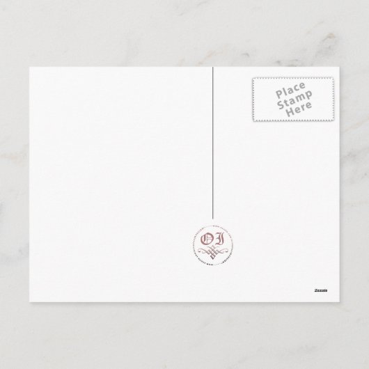 うさぎのシンボルの中国の年 シーズンポストカード (裏面)