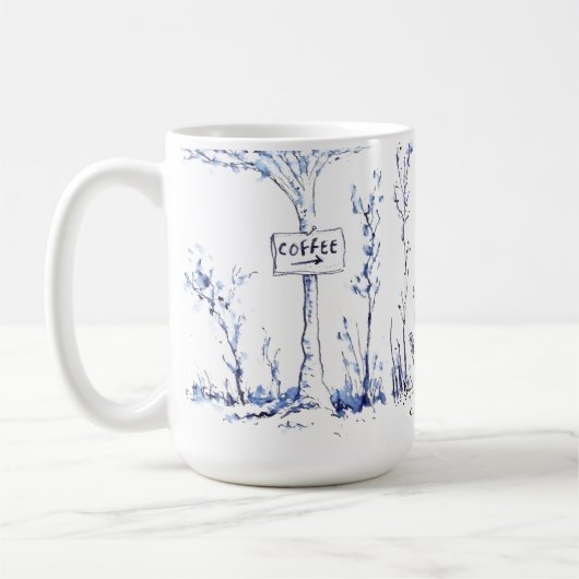 うさぎのトレイルのマグ コーヒーマグカップ (左)