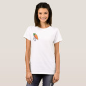 うさぎのニンジン・ダッシュ Tシャツ (正面フル)