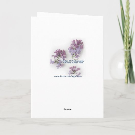 うさぎのハッピーグリーティングカード カード (裏面)