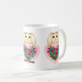 うさぎのハートマグカップ コーヒーマグカップ (正面右)
