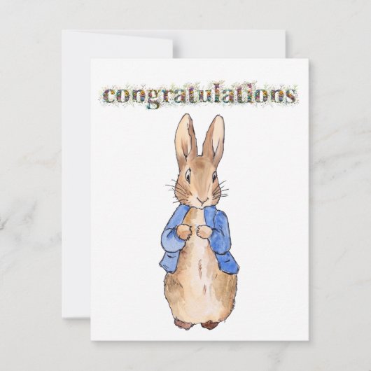 うさぎのピーターおめでとうワイルドフラワー (正面)