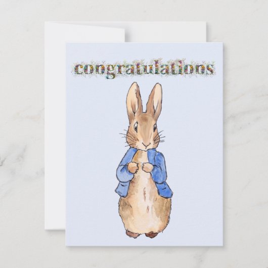 うさぎのピーターおめでとうワイルドフラワー (正面)